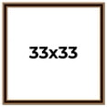 thumbnail image 1 of 33x33 Frame Gold Brown Plein Air Vintage Solid Wood Picture Frame | 1.75 Inches Moulding Width |, 1 of 8