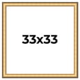 thumbnail image 1 of 33x33 Frame Gold Plein Aire Solid Wood Picture Frame Width 2 Inches | Interior Frame Depth 0.5, 1 of 8