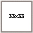 thumbnail image 1 of 33x33 Frame Grey Real Wood Picture Frame Width 1.25 inches | Interior Frame Depth 0.5 inches | Hans, 1 of 8