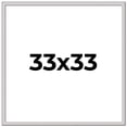 thumbnail image 1 of 33x33 Frame Silver Inner Slope Bevel Picture Frame | 1 Inch Moulding Width | 0.75 Inch Rabbet Depth, 1 of 8
