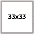 thumbnail image 1 of 33x33 Frame Silver Real Wood Picture Frame Width 1.25 Inches | Interior Frame Depth 0.75 Inches |, 1 of 8