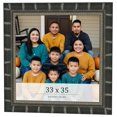 thumbnail image 1 of 33x35 Frame Black Bamboo Solid Wood Picture Frame Width 1.5 Inches | Interior Frame Depth 0.5, 1 of 8