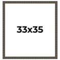 thumbnail image 1 of 33x35 Frame Black Bamboo Solid Wood Picture Frame Width 1.5 Inches | Interior Frame Depth 0.5, 1 of 8