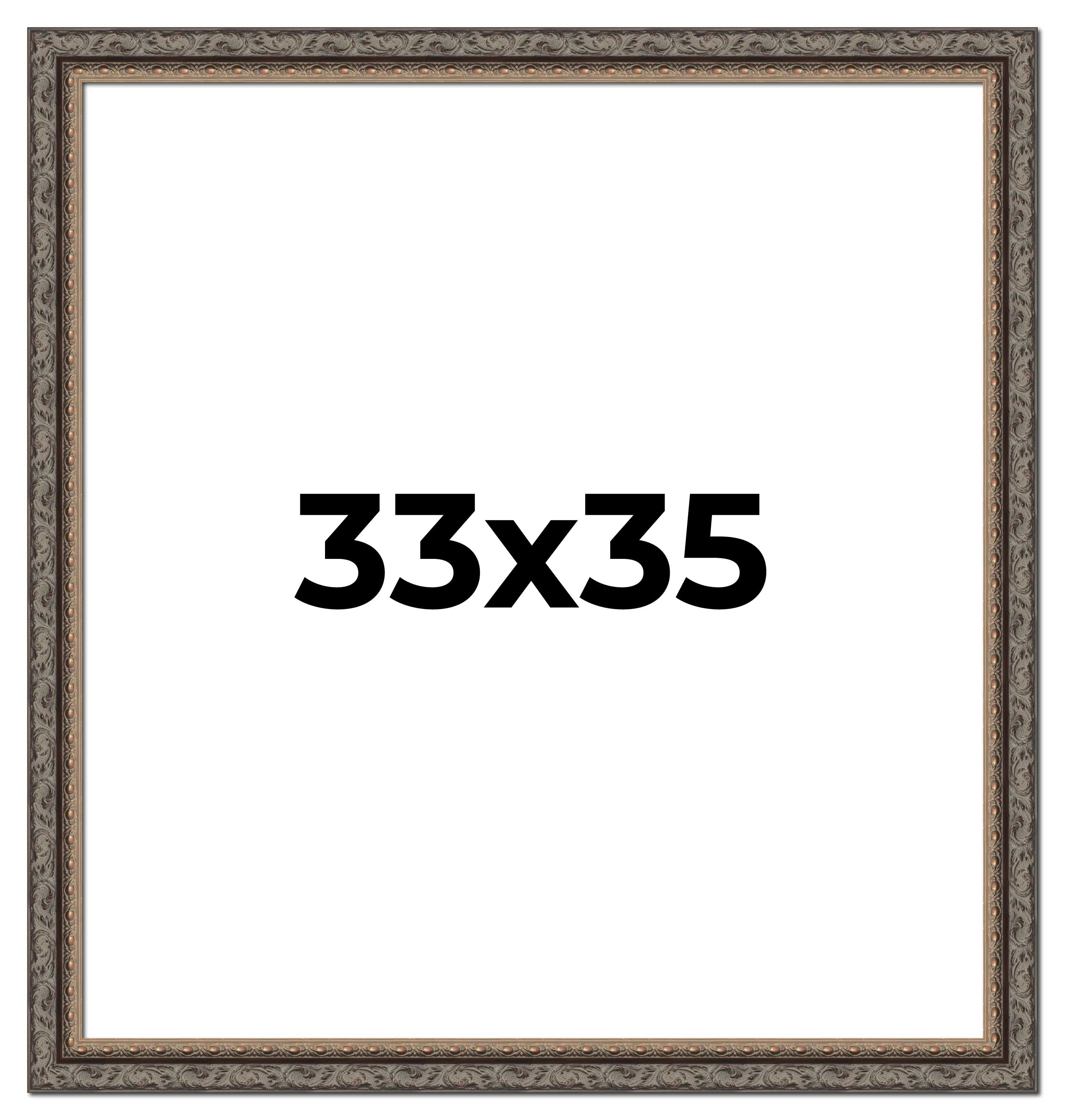 33x35 Frame Black Real Wood Picture Frame Width 2 inches | Interior ...