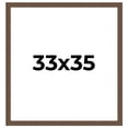 thumbnail image 1 of 33x35 Frame Brown Farmhouse Solid Wood Picture Frame Width 1.5 Inches | Interior Frame Depth 0.5, 1 of 8