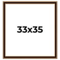 thumbnail image 1 of 33x35 Frame Gold Brown Plein Air Vintage Solid Wood Picture Frame | 1.75 Inches Moulding Width |, 1 of 8