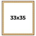 thumbnail image 1 of 33x35 Frame Gold Plein Aire Solid Wood Picture Frame Width 2 Inches | Interior Frame Depth 0.5, 1 of 8