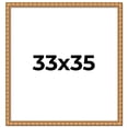 thumbnail image 1 of 33x35 Frame Gold Real Wood Picture Frame Width 1.5 inches | Interior Frame Depth 0.5 inches |, 1 of 8