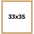 thumbnail image 1 of 33x35 Frame Gold Rustic Solid Wood Picture Frame | 1.25 Inch Wide Moulding | Rustique Gold, 1 of 8