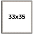 thumbnail image 1 of 33x35 Frame Silver Real Wood Picture Frame Width 1.25 Inches | Interior Frame Depth 0.75 Inches |, 1 of 8