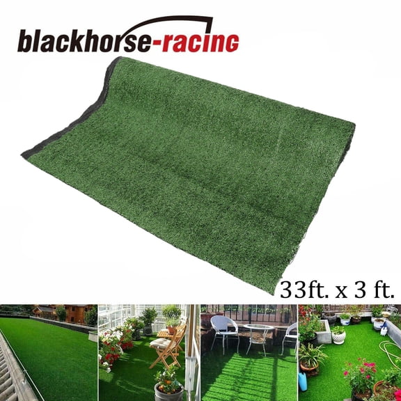 33x3ft Artificial Grass Fake Synthetic Rug Garden Landscape Lawn Carpet Mat Turf