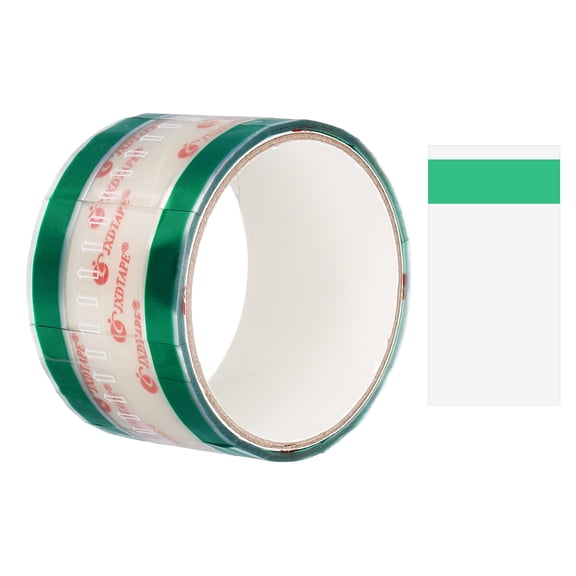 33x55mm Beverage Sealing Tape, 1 Roll Tamper Proof Stickers Food Stickers Safe Secure Tamper Evident Labels for Coffee Cups Drink Lids Take Out Boxes Food Packaging, Green