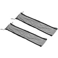 thumbnail image 1 of 33x8" Adjustable Birdcage Net Cover Feather Catcher Guard Parrot Airy Skirt, Black 2 Pack, 1 of 5