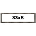 thumbnail image 1 of 33x8 Frame Black Brown Chestnut Mosaic Solid Wood Picture Frame | 1.125 Inch Moulding Width |, 1 of 8
