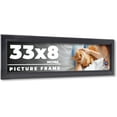 thumbnail image 1 of 33x8 Frame Black Passaggi Solid Wood Picture Frame Width 1.5 Inches | Interior Frame Depth 0.5, 1 of 8