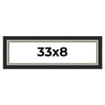 thumbnail image 1 of 33x8 Frame Black Real Wood Picture Frame Width 2.25 Inches | Interior Frame Depth 0.5 Inches |, 1 of 8