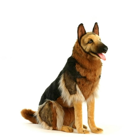 Handcrafted Cuddlers 34.25" Handcrafted Sitting German Shepherd Stuffed Animal