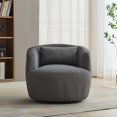 thumbnail image 1 of 34.25 inch bucket seat, comfortable corduroy fabric, 360° swivel upholstered decorative chair, suitable for balcony, living room, bedroom, reading room, 1 of 7