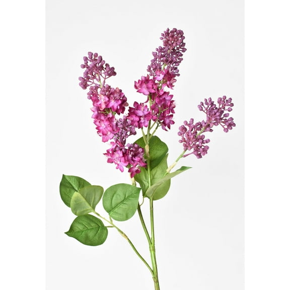34.5" Faux Vibrant Pink/Purple Lilac Stem
