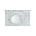 thumbnail image 1 of 34.5 in. Verona Carrara White Counter Top with Single Basin, 1 of 1