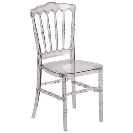 34.5 x 16.75 x 18.25 in. Casper Crystal Stackable Chair