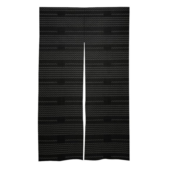 3457 In Door Curtain Isolation Hot And Cold Air High Temperature Resistant Easy To Install For Kitchen Living Room Bedroom Dining Room Black Houndstooth Vintage Texture_85706_2