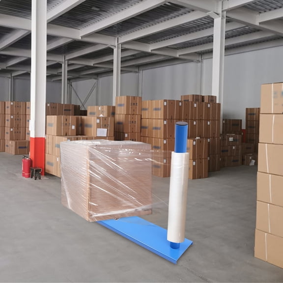 34.6*8.3*29.5 in Modern Manual Handle Stretch Film Wrapping Dispenser Packing Wrapping Machine L-shaped