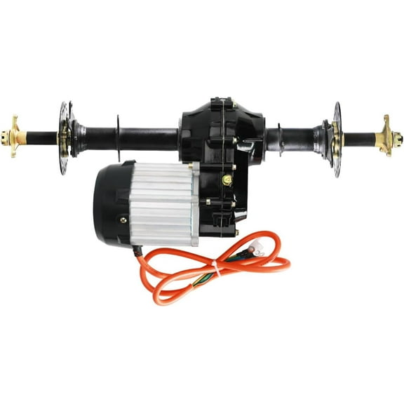 34''/860mm Rear Axle Differential Kit and 72V 1500W Brushless Motor & Differential Gear Box Transmission 16T for Electric Go Kart ATV UTV Quad Buggy Trike