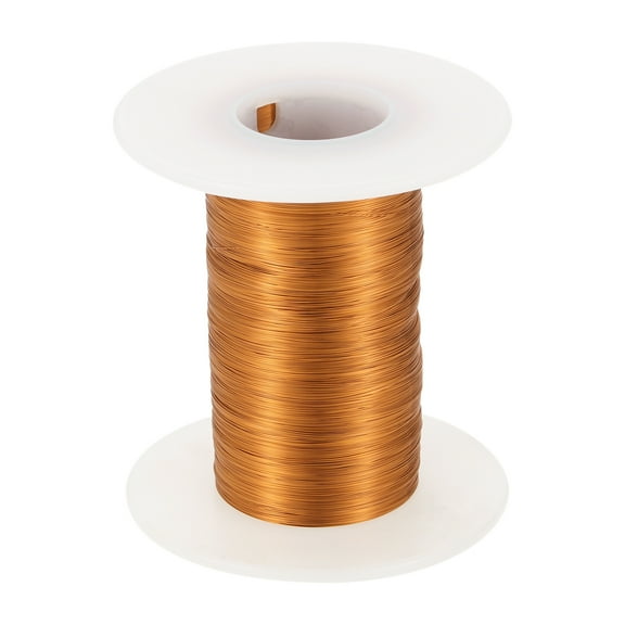 34 AWG Magnet Wire, 34 Gauge Enameled Copper Wire, 2 OZ Magnetic Coil Wire for Transformer, Motor, Electric, 180C(356F)