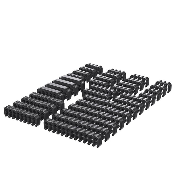 34 Count Line Guides PVC Cord Arrangers For 3.0-3.6mm Sleeved Cords