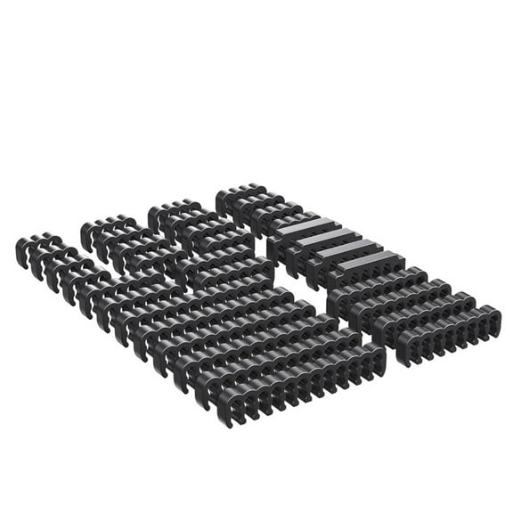 34 Count PVC Cord Guides For 3.0-3.6mm Sleeved Lines Cord Management Arrangers