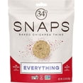 thumbnail image 1 of 34 Degrees Everything Snaps Baked Chickpea Thins, 6-Pack 3.2 oz. Bags, 1 of 2