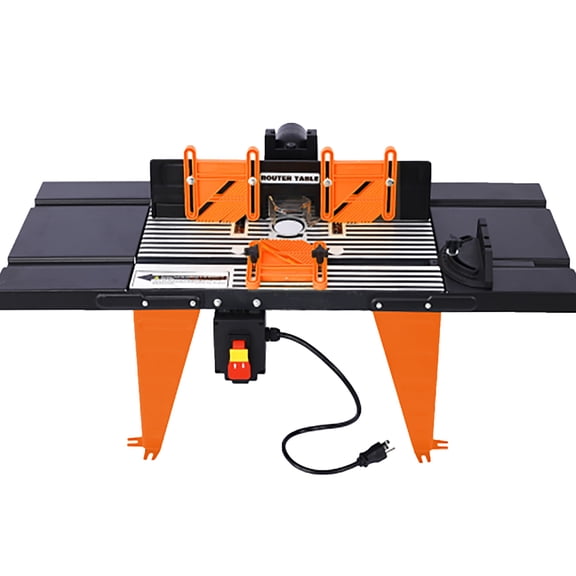 Elleree 34’’ 12 V Universal Electric Benchtop Router Tables Adjustable Woodworking Router Table for Wood Precision Cutting,Craftsman Tool