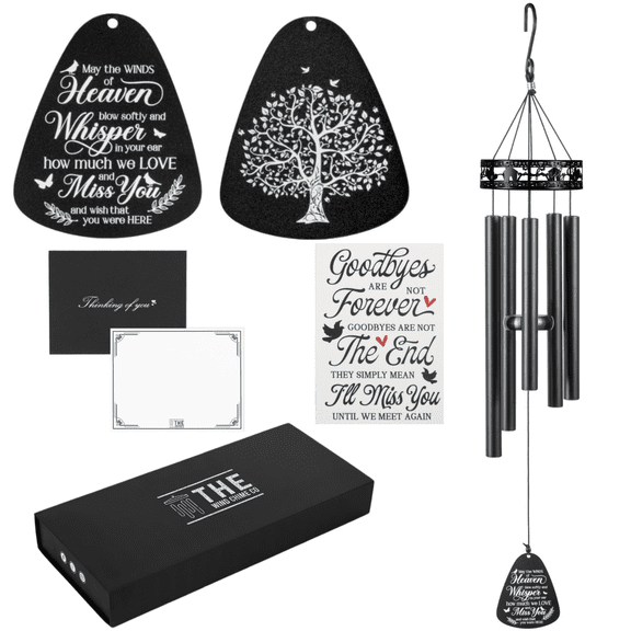 34" Family-Love Memorial Wind Chimes, Thoughtful Gift For Special Occasions or Reflections