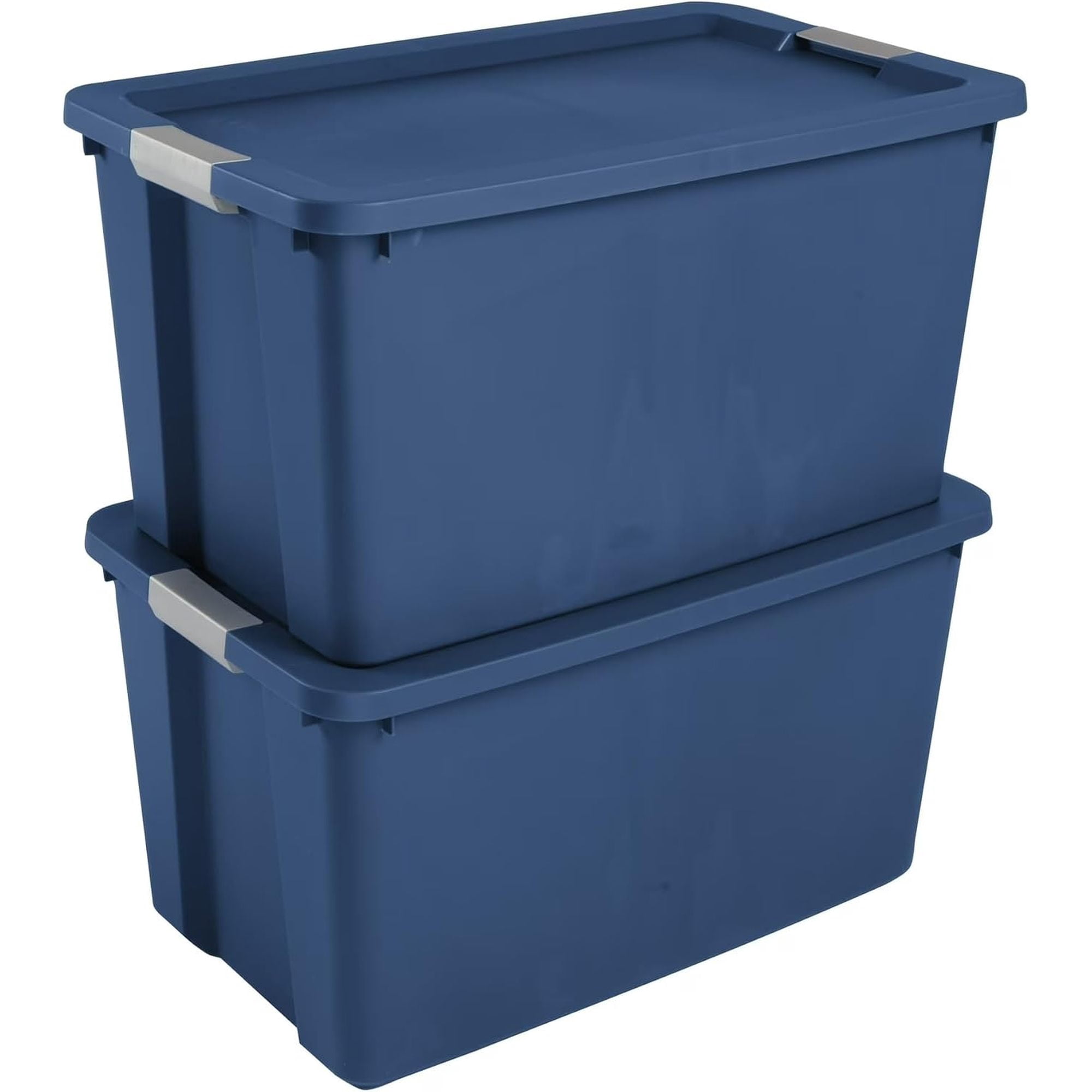 34 Gallon Extra Large Storage Bin, 2 Pack Plastic Storage Container ...