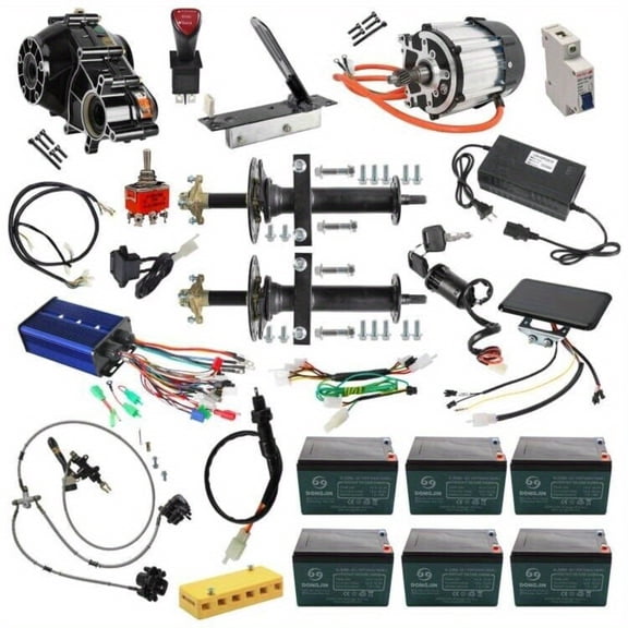 34" Go kart Rear Axle Differential kit 72/1500 Electric Motor DIY Quad BIKE ATV