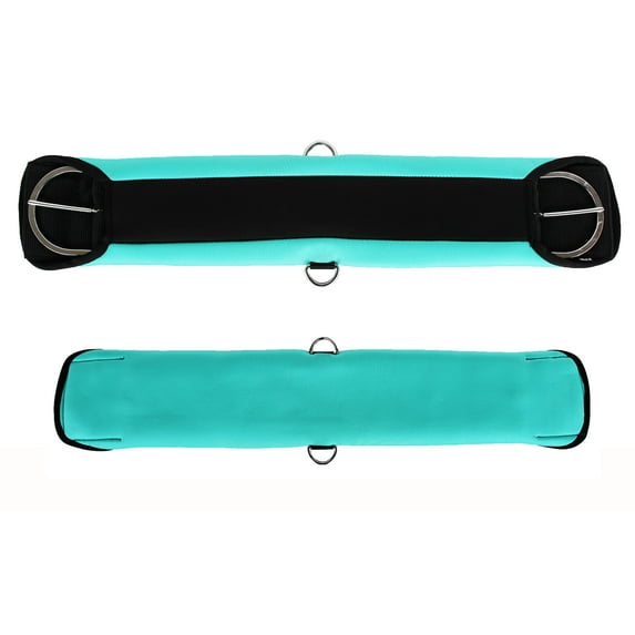 34" Horse Soft Padded Neoprene Turquoise Western Riding Saddle Cinch 9719-34