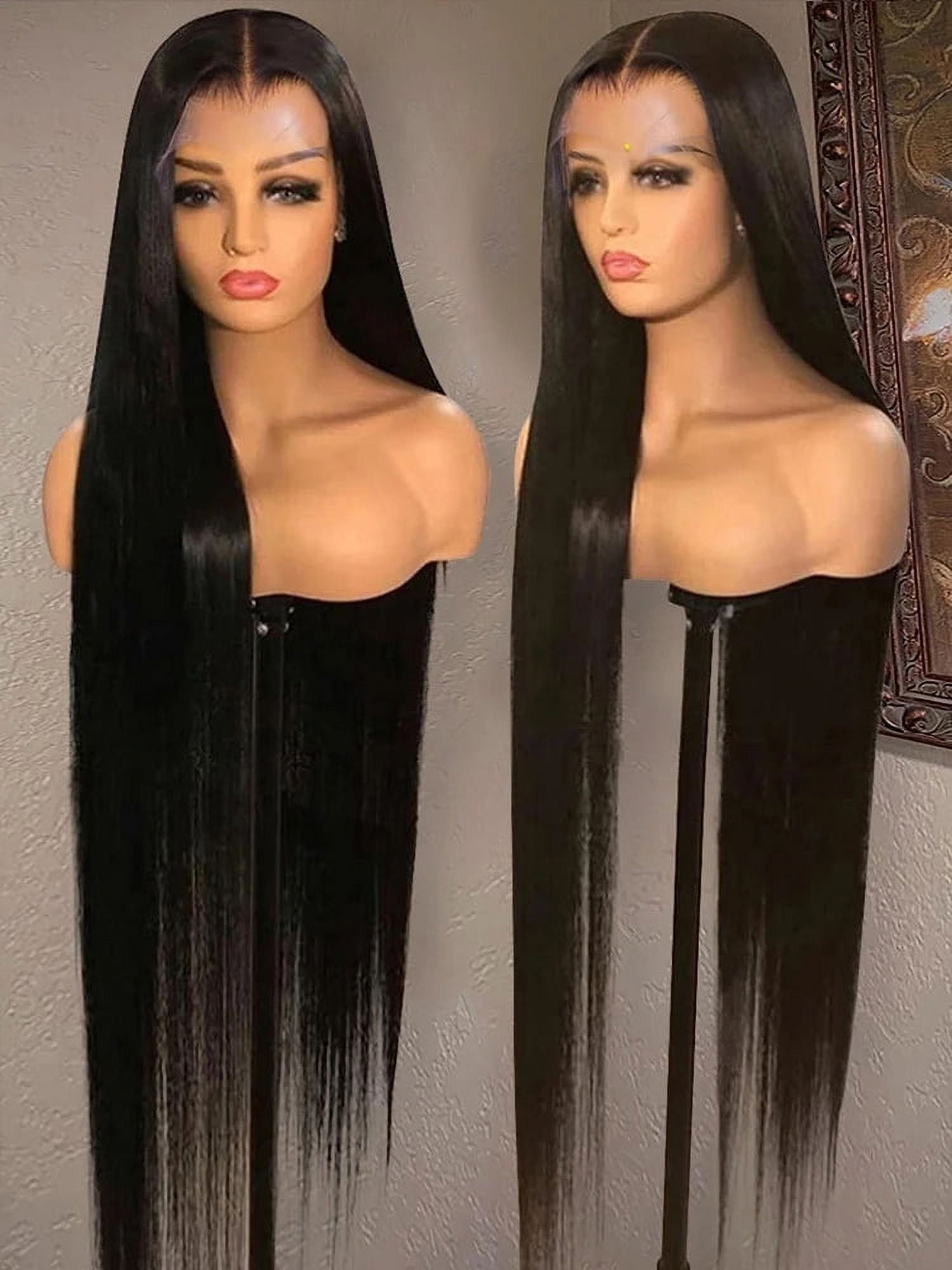 34 Inch Bone Straight 13x4 Lace Front Human Hair Wigs For Women Brazilian 360 Transparent Human Hair Lace Frontal Wig
