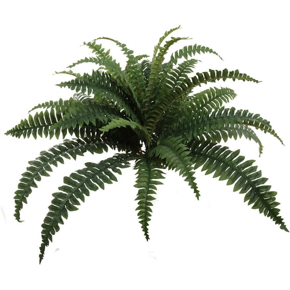 34-Inch Boston Fern Plant with 30 Leaves – Artificial Greenery Bush for Home, Office & Event Décor
