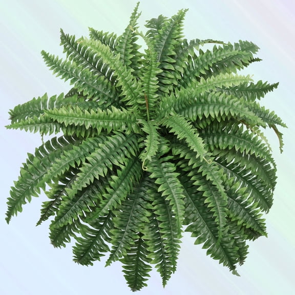 34-Inch Boston Fern Plant with 49 Leaves – Artificial Greenery Bush for Home, Office & Event Décor