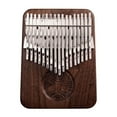 34 Key Kalimba Thumb Piano B Tuned Black Walnut With Pickup Bag Musical