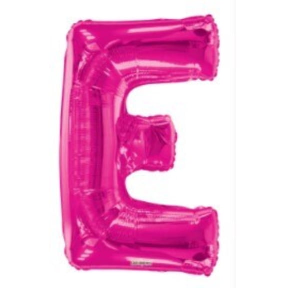34" LETTER E MAGENTA Balloon Large Shape Foil Mylar Balloon Party Supplies Decorations Foil Mylar Balloon