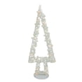 thumbnail image 1 of Northlight Lighted Glitter String and Cotton Ball Christmas Tree Decoration - 34", 1 of 3