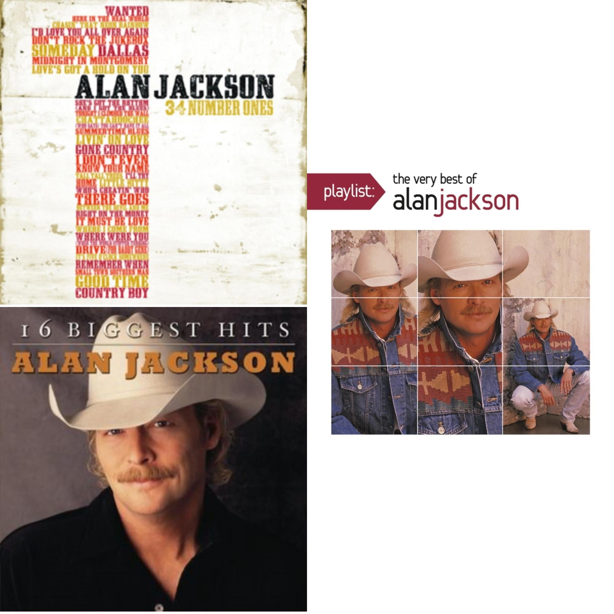 34 Number Ones & 16 Biggest Hits & Playlist: Very Best Of Alan Jackson [CD Bundle]