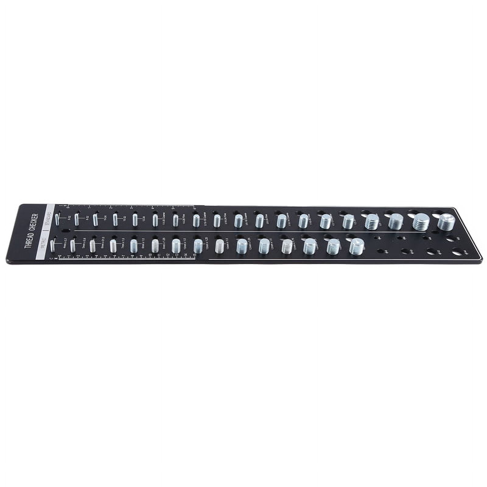 34 Nut And Bolt Thread Checker, Bolt Size And Thread Gauge Standard And Metric With 19 Standard 15 Metric Bolt Identifying From 6 To 3 4 4mm To 16mm