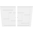 thumbnail image 1 of 34"OD x 1"ID x 11 3/4"C x 1"P Knox Architectural Grade PVC Contemporary Ceiling Medallion, Two Piece, 1 of 7