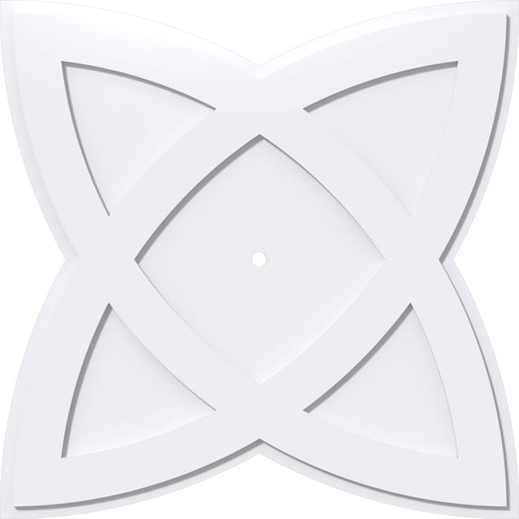34"OD x 1"ID x 12 3/4"C x 1"P Cosmo Architectural Grade PVC Contemporary Ceiling Medallion