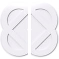 thumbnail image 1 of 34"OD x 1"ID x 13 1/2"C x 1"P Charlotte Architectural Grade PVC Contemporary Ceiling Medallion, Two Piece, 1 of 11