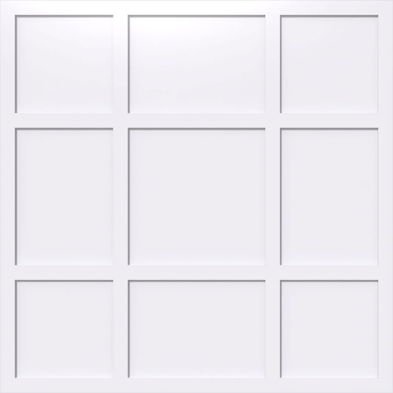 34"OD x 11 3/4"C x 1"P Rubik Architectural Grade PVC Contemporary Ceiling Medallion