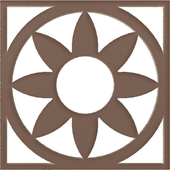 34"OD x 11 3/4"ID x 1"P Blume Architectural Grade PVC Pierced Ceiling Medallion, Copper